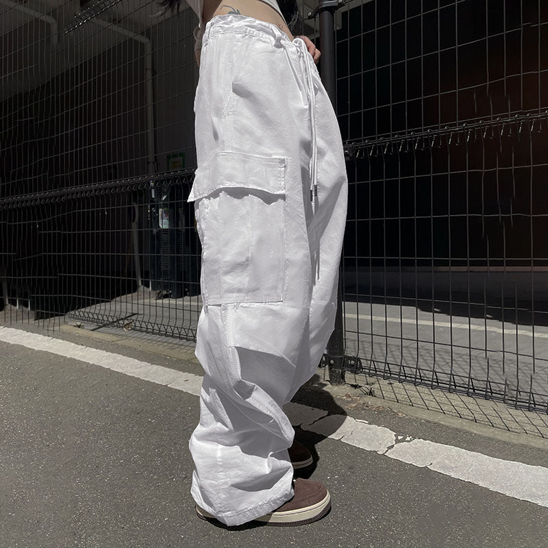 Damen Cargo-Hose mit elastischem Bund und praktischen Seitentaschen Skovae