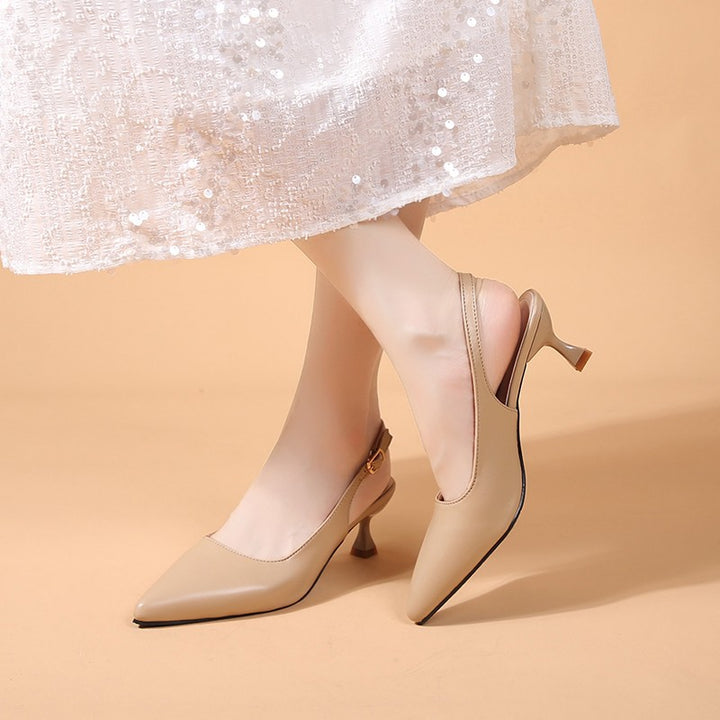 Dame Slingback-pumper med elegant smal hæl og spids tåområde Stilla