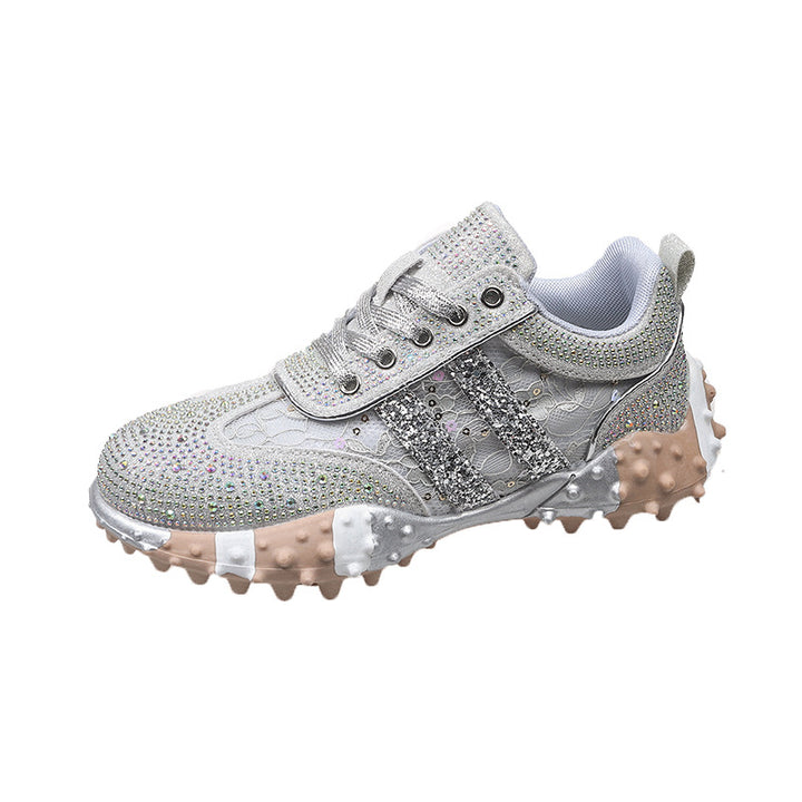 Dame sneakers med funklende stras og moderne design Stilla