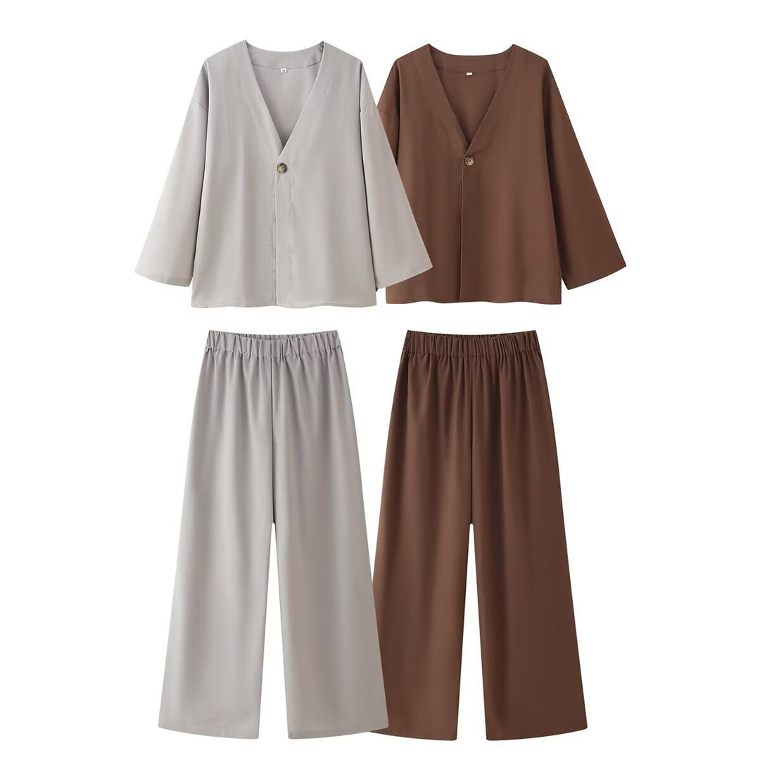 Femme Elegant Afslappet Fit Lounge Sæt Stilla