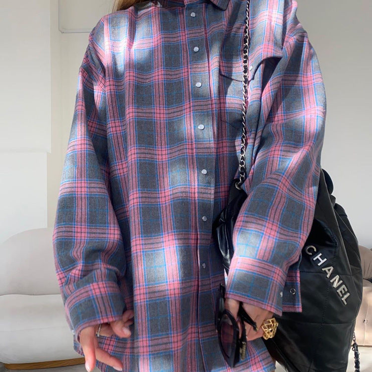 Dame ternet skjorte i casual oversize-snit Stilla
