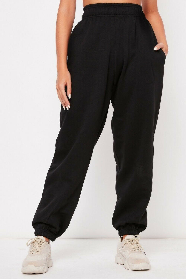 Kvindernes komfortable sweatpants med elastisk talje og manchetter Skovae