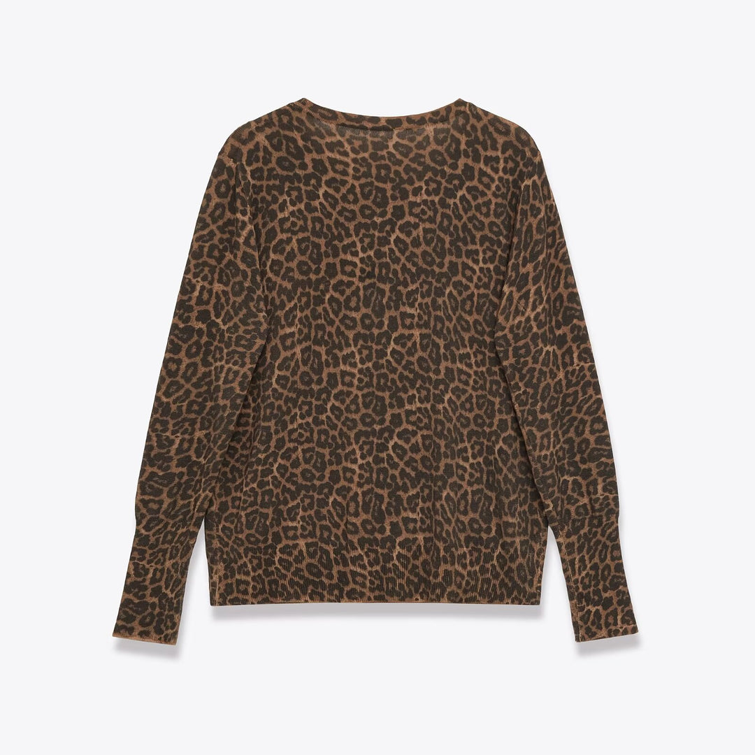Dame Stilfuld Leoprint Top Stilla