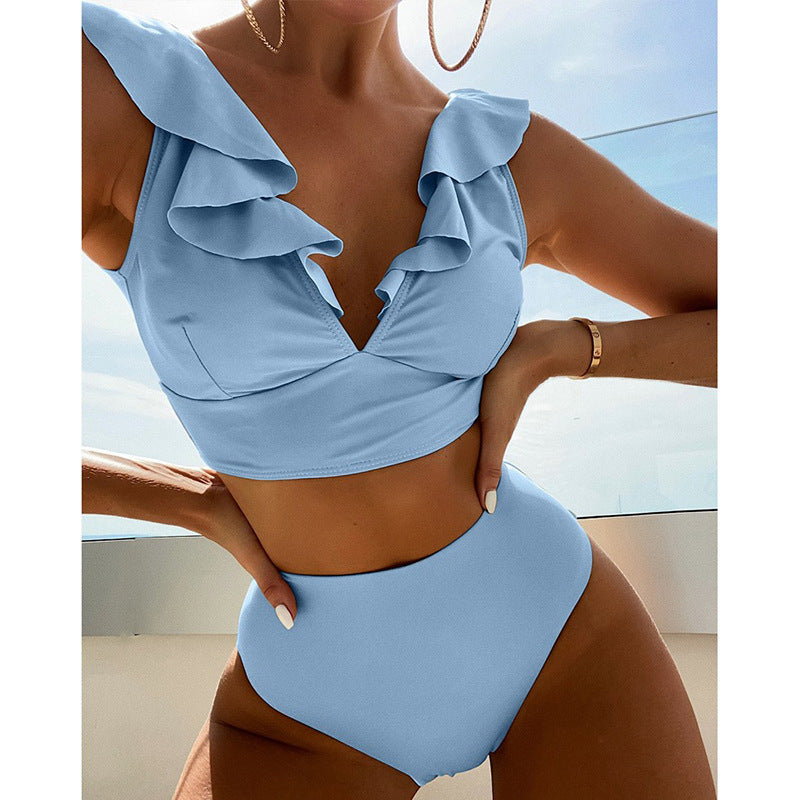 Dame Bikiniset med legende ruffle detaljer Skovae