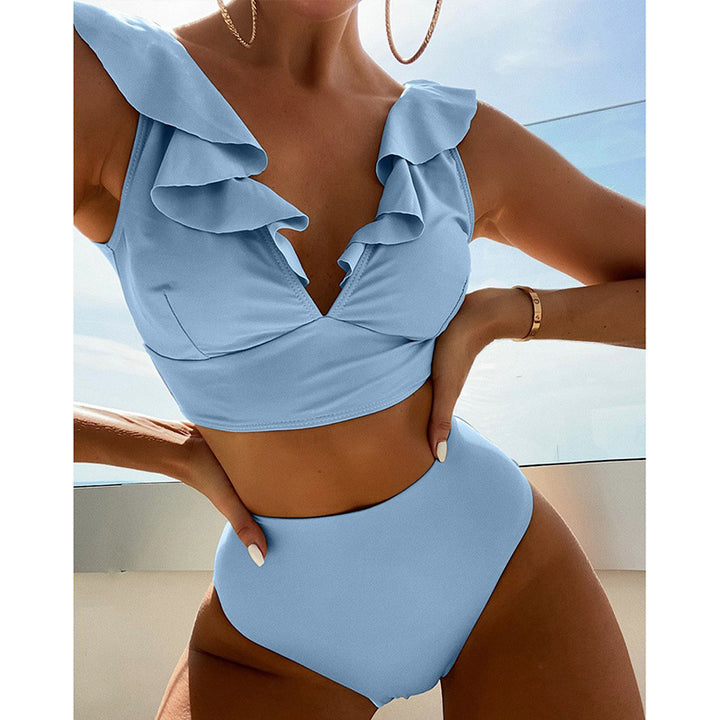 Dame Bikiniset med legende ruffle detaljer Skovae