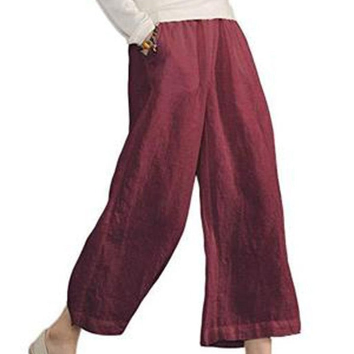 Dame Relaxed Fit Cropped Bukser Stilla