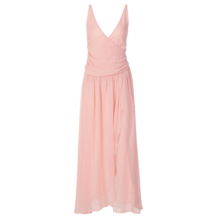 Damer Elegant Maxi-Kjole med Vavlook og sidelæg Skovae