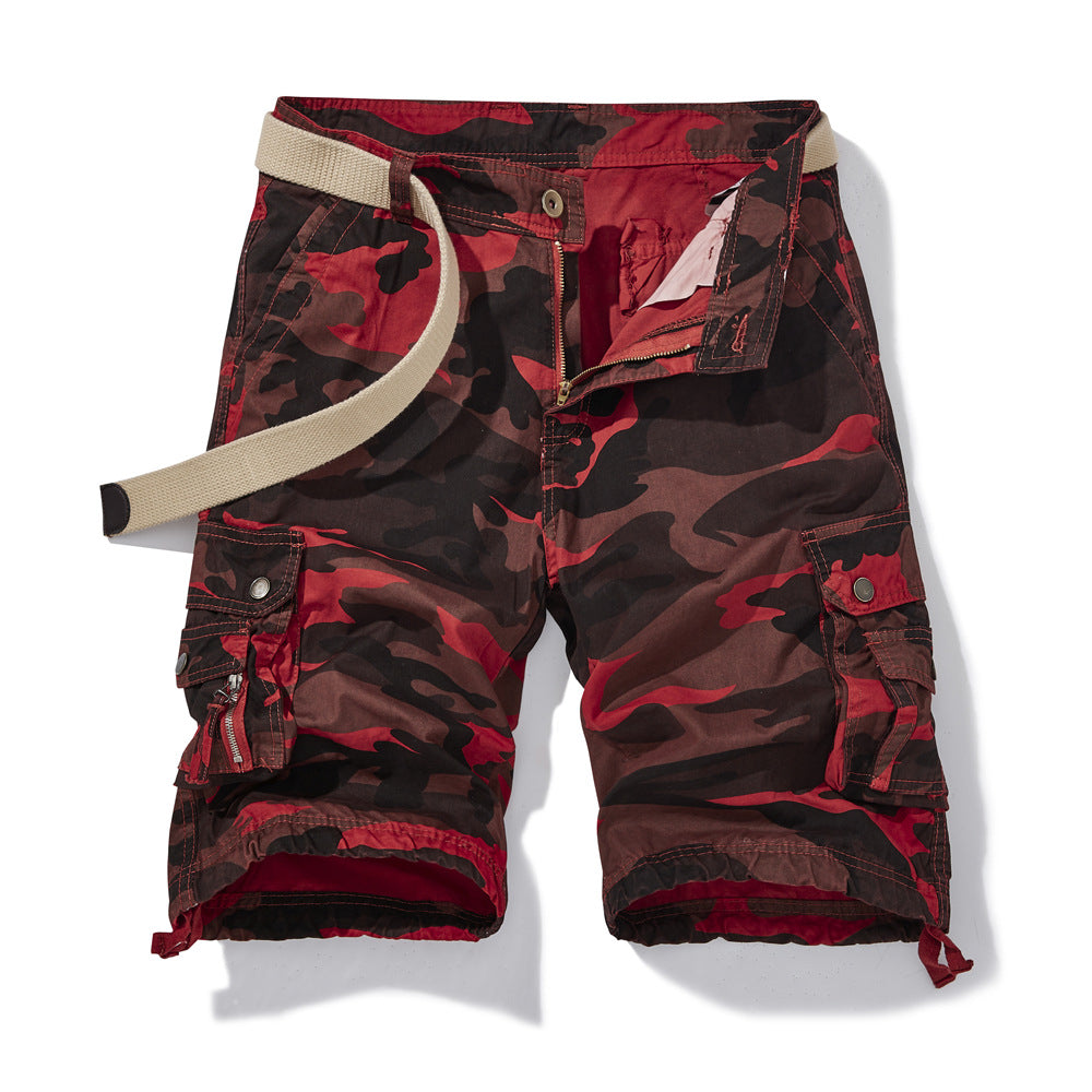 Herren Cargo-Shorts med alsidige lommer og justerbar talje Stilla
