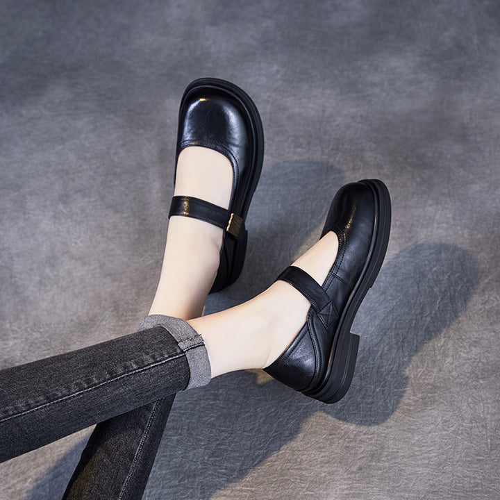 Damer Elegante Mary Jane Ballerinaer med dekorativ rem Stilla