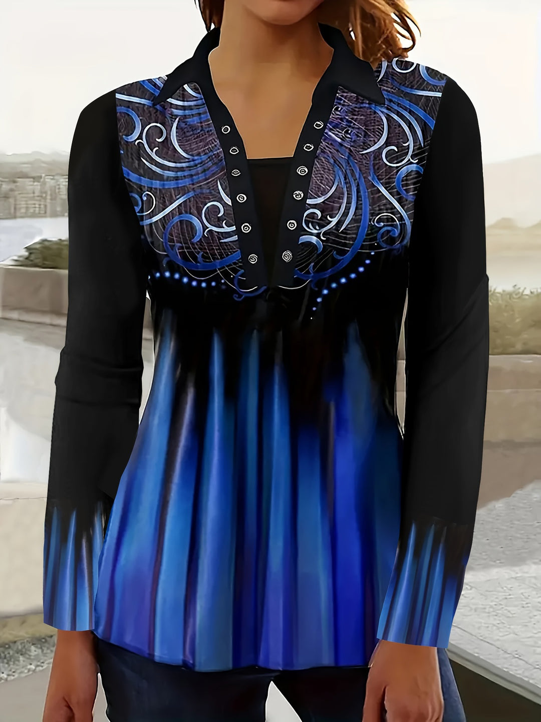 Dame longsleeve overdel Stilla