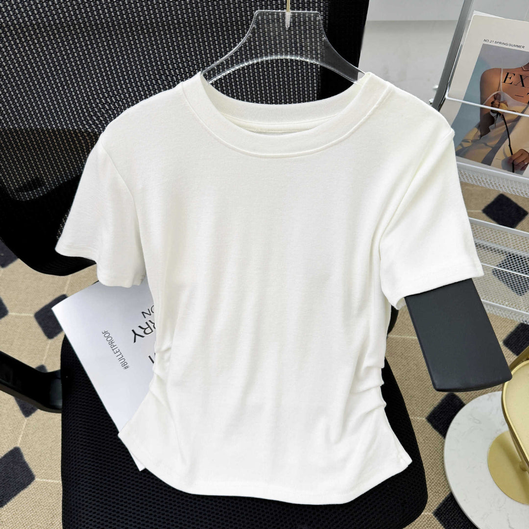 Dame Casual Relaxed Fit Klassisk T-shirt Stilla