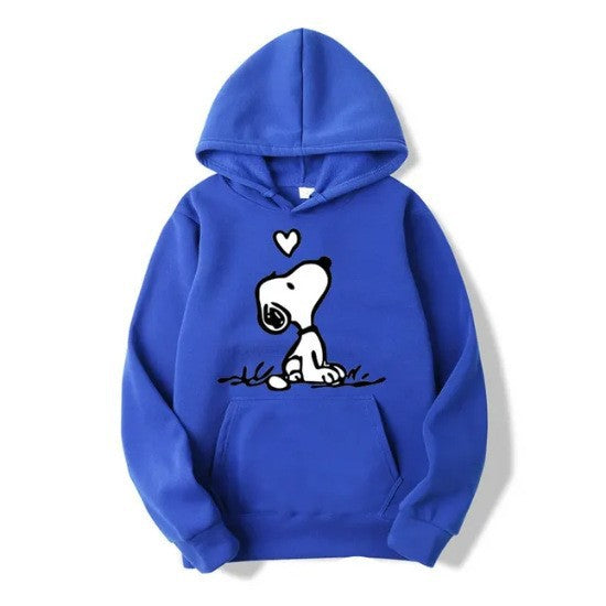 Kvinders hoodie med sød Snoopy motiv Skovae