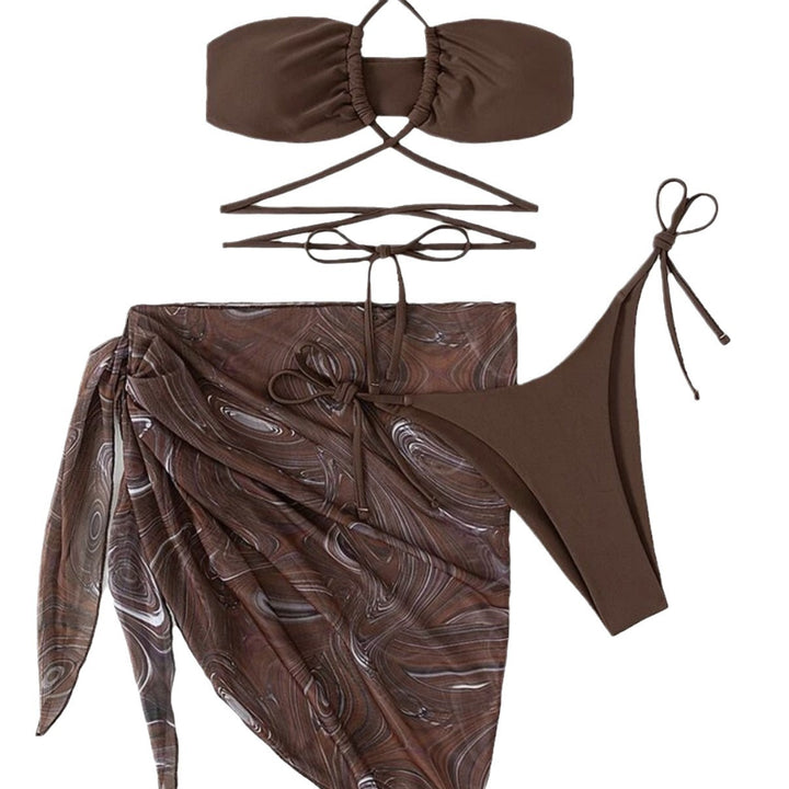 Dame bikini sæt med raffinerede overdel- og nederdel detaljer Stilla