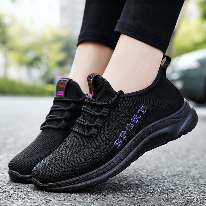 Herre Sporty Sneakers med åndbar strikkestruktur og skridsikker sål Stilla