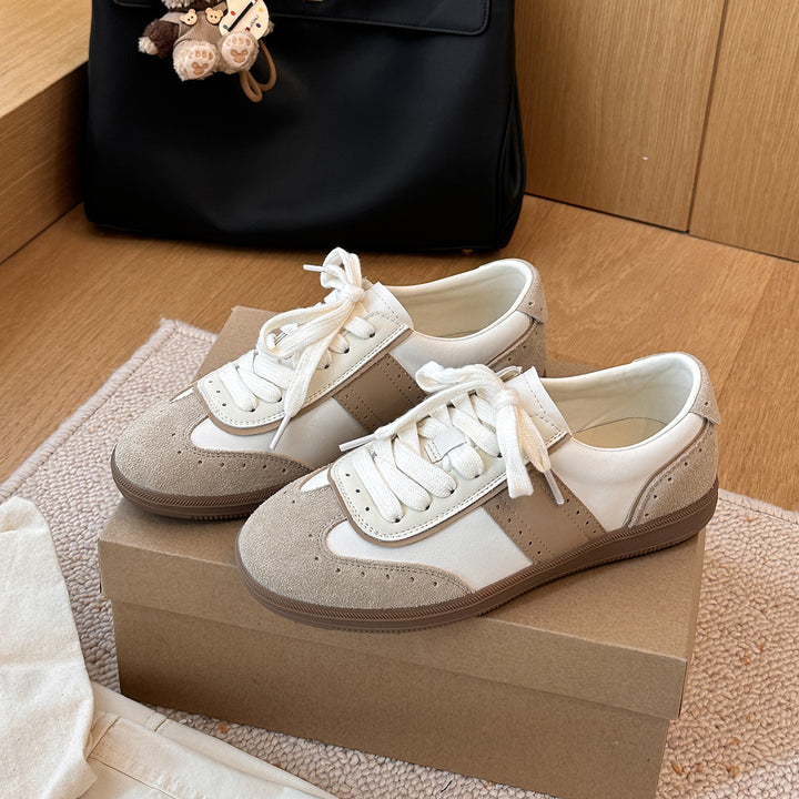 Femme Retro-inspirerede afslappede sneakers med ruskindaccentuer Stilla