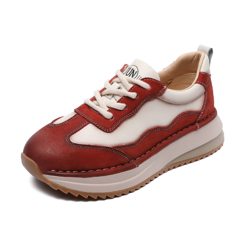 Kvinder Fritid Læder Walking Sneakers Stilla