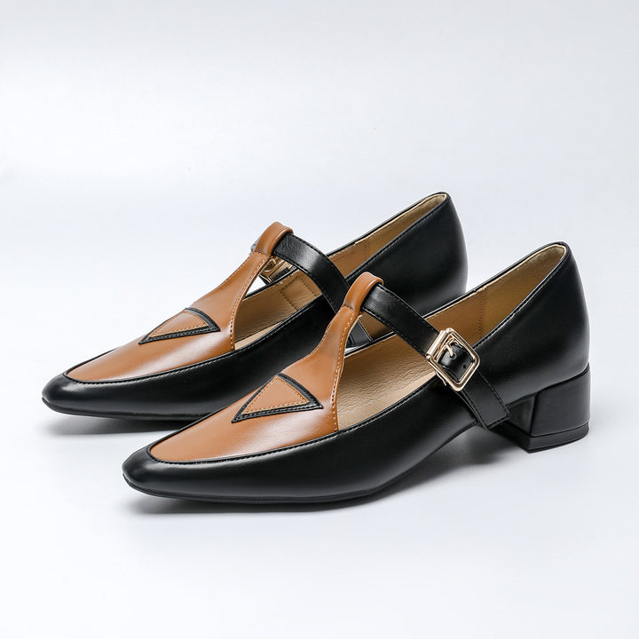 Dame Elegant og moderigtige Slingback Ballerinas med geometrisk design Stilla