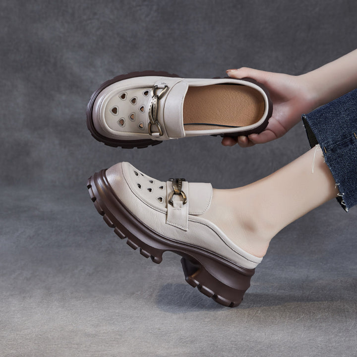 Dame Mode Slip-On Clogs med stilfulde hjerte-aussnit Stilla