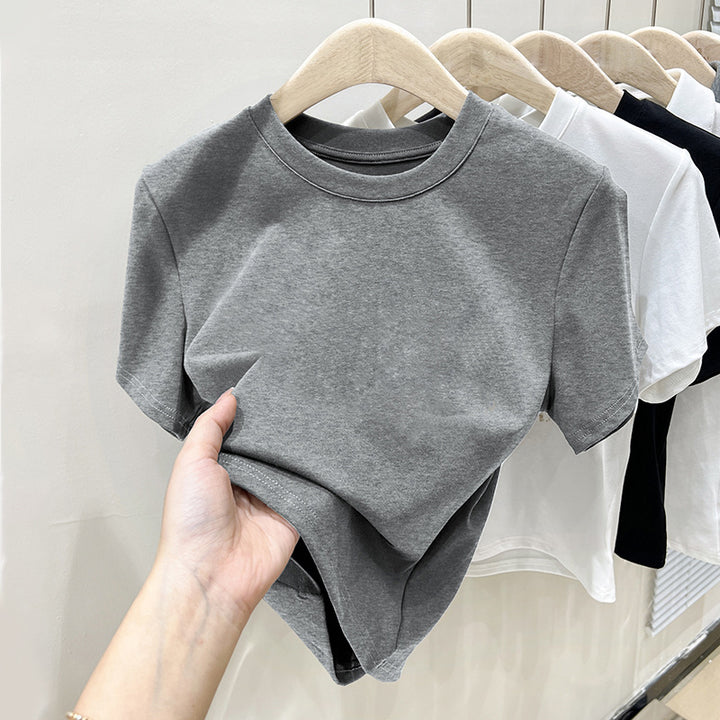 Herrer Klassisk Crew Neck Fritid T-shirt Stilla