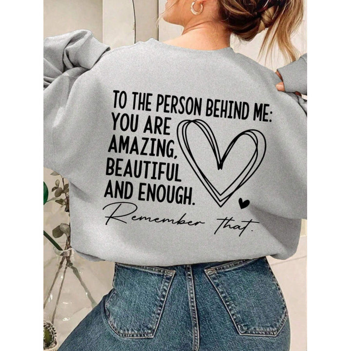 Kvinders sweatshirt med inspirerende design og afslappet pasform Stilla