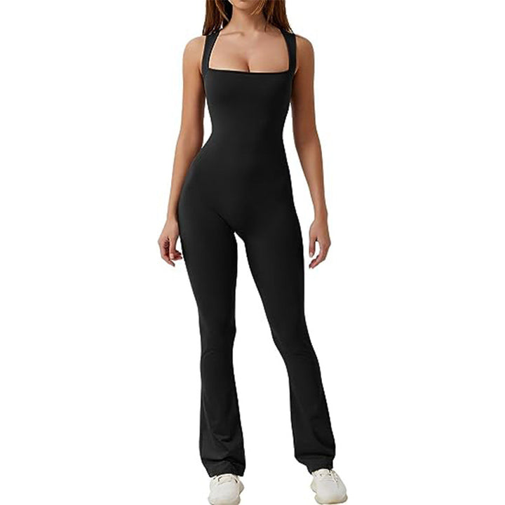 Dame Fitness-jumpsuit med figursyet snit Skovae