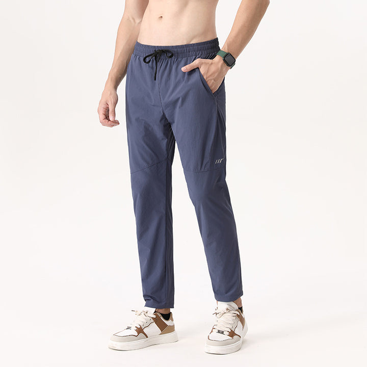 Herrer Sporty fritidsbukser med elastisk talje og åndbare indsatser Stilla