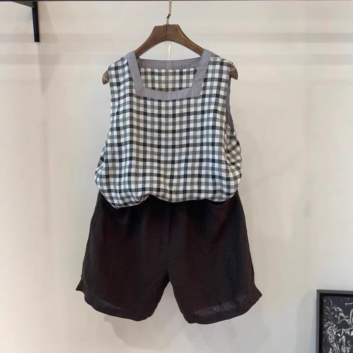 Femme Chic Gingham To-delt Outfit Stilla