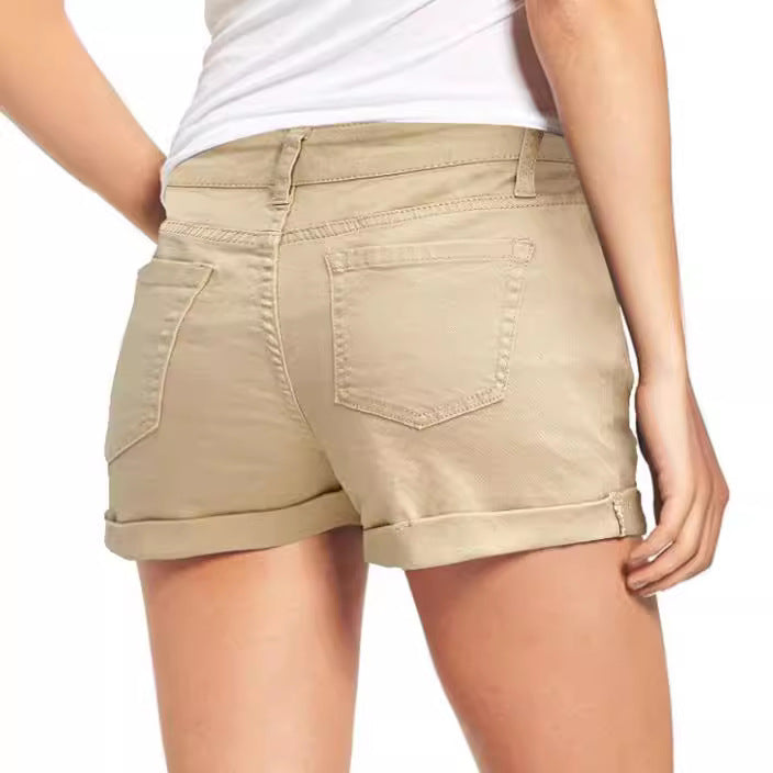 Dame ripped Denim Shorts med høj talje Stilla