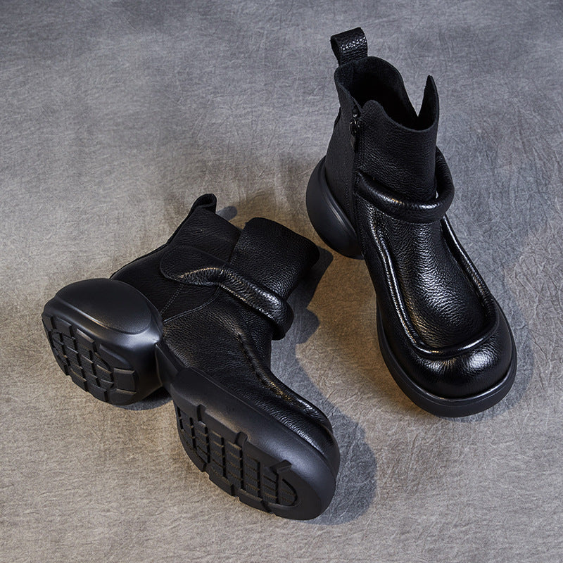 Dame High-Top Chunky Støvler med Vikledesign Stilla