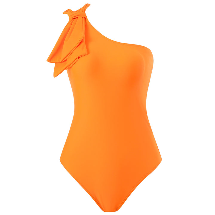 Dame bikini-sæt med asymmetrisk top og elegant indpakningsskørt Stilla