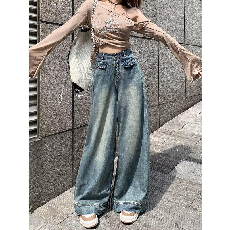 Kvindernes brede jeans Stilla