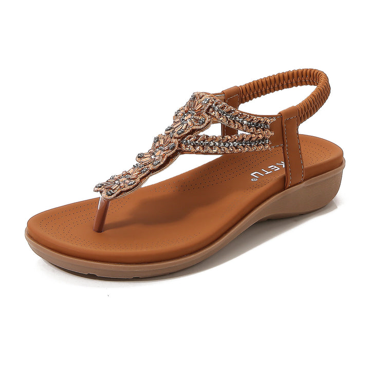 Dame sandaler med diskret glamour og behagelig sål Stilla