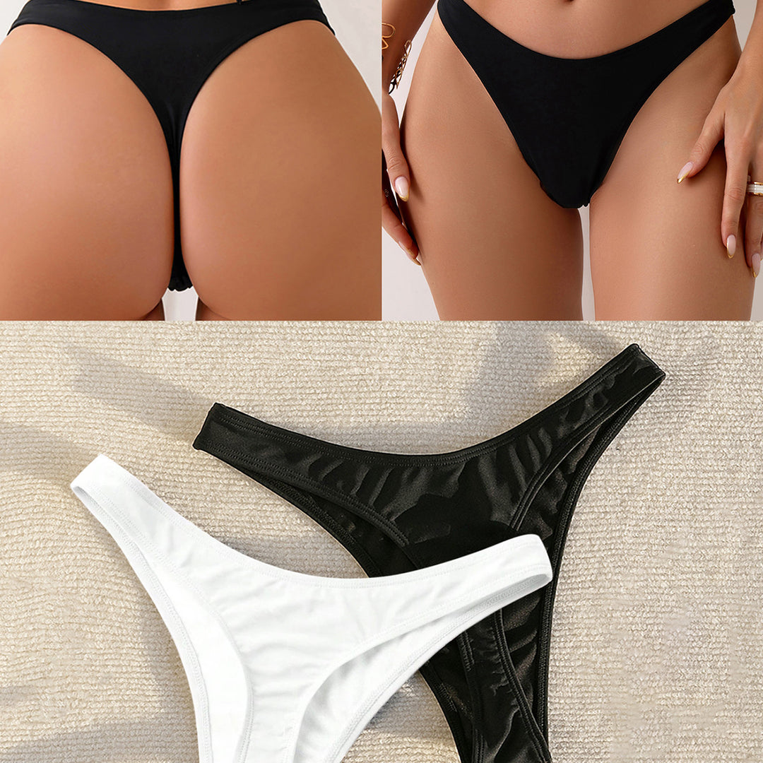 Damer Højskåret Bikini med sidebindebånd Skovae