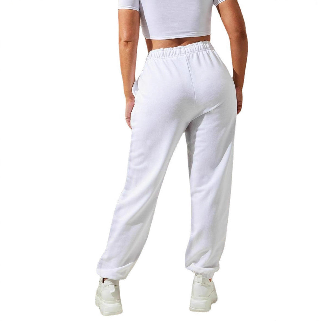 Kvindernes komfortable sweatpants med elastisk talje og manchetter Skovae