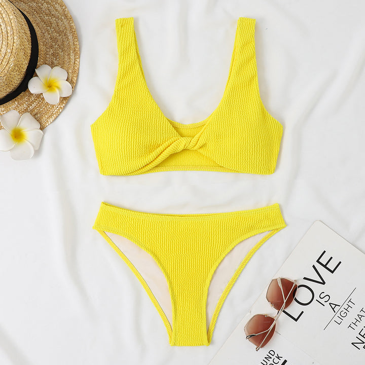 Dame struktureret Twist For-Bikini-Sæt Stilla