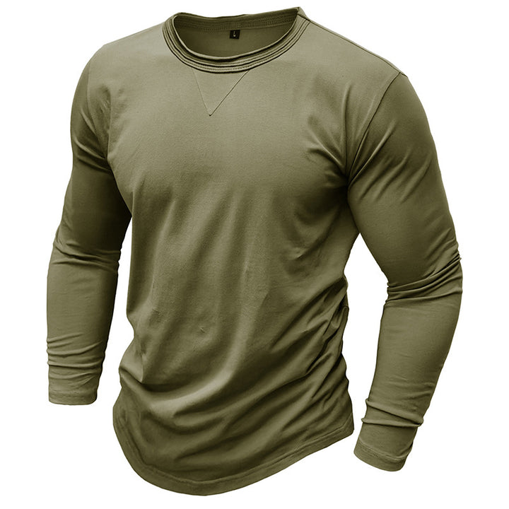 Herrer langærmet T-shirt med moderne pasform og åndbart materiale Stilla