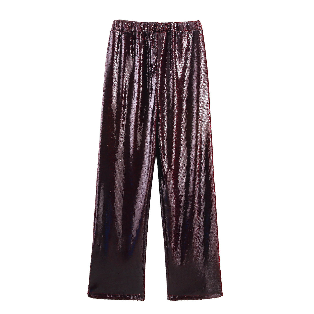 Femme Paillettere-bred-buks Stilla