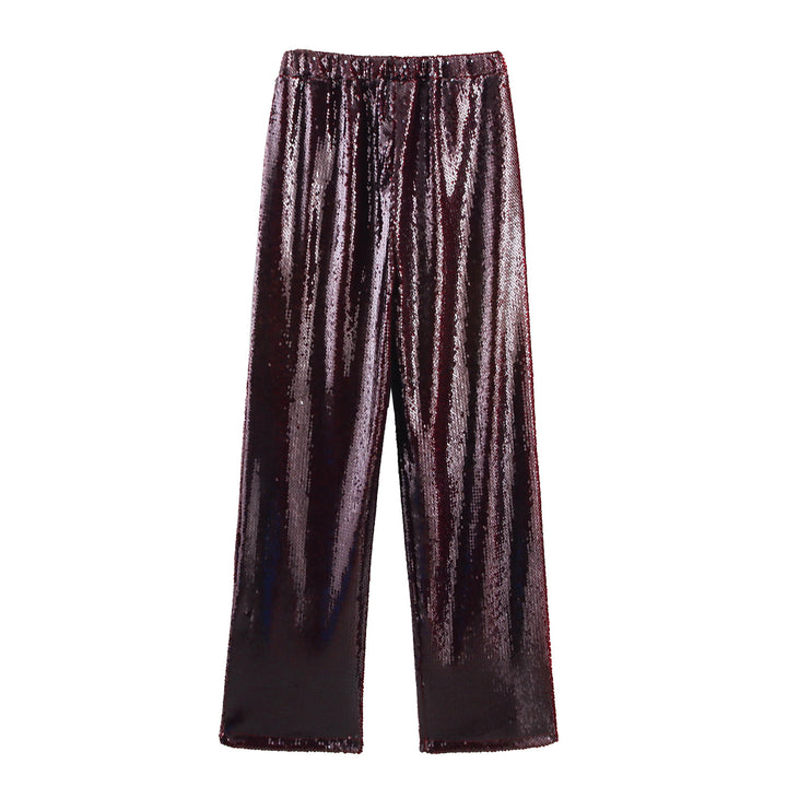 Femme Paillettere-bred-buks Stilla