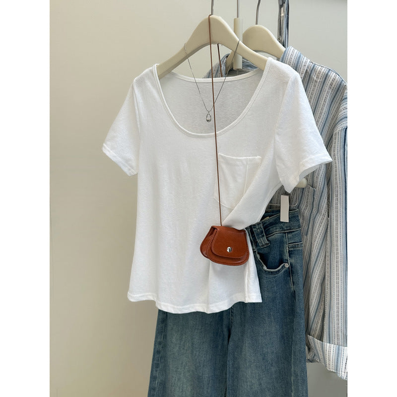Femme Basic Lomme T-Shirt Stilla