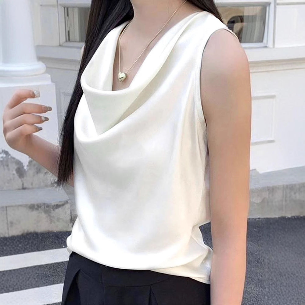 Dame elegant draperet top Skovae