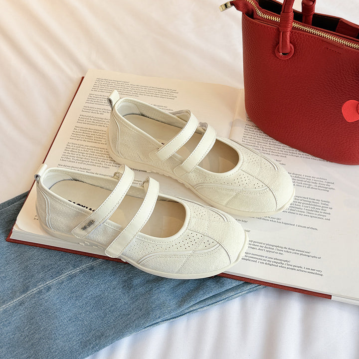 Dame Slip-On Komfort Ballerinas med stilfuldt remdesign Stilla