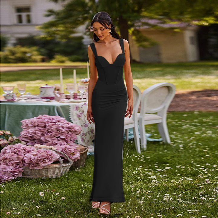 Dame Elegant Tætsiddende Maxikjole Stilla