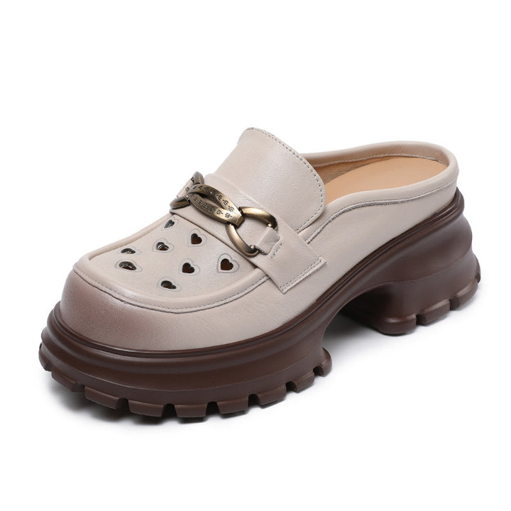 Dame Mode Slip-On Clogs med stilfulde hjerte-aussnit Stilla