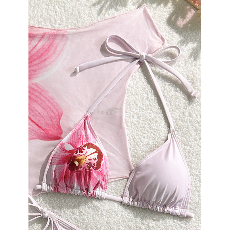 Dame Bikini-sæt med floral Crop-top Skovae