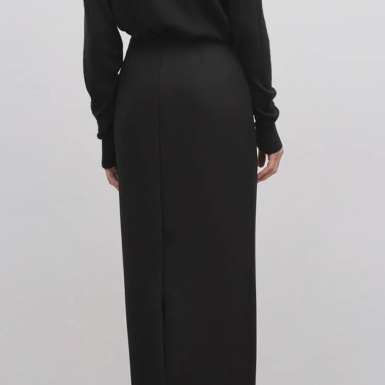 Dame elegant maxi kjole med smalle, flydende snit Stilla