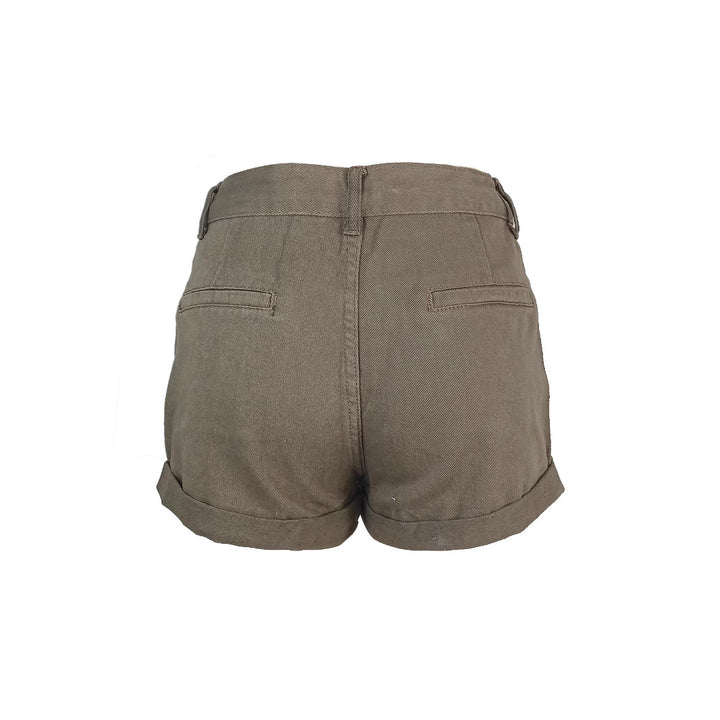 Dame afslappede shorts med praktiske lommer og højt liv Stilla