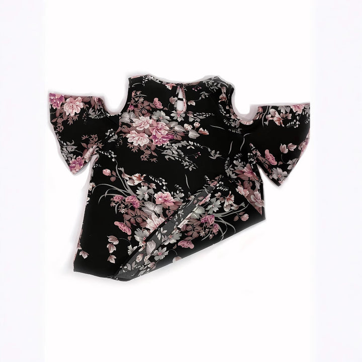 Damer floral bluse med halvlange ærmer Stilla