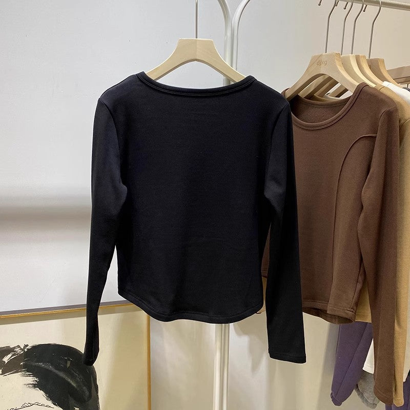 Femme Stilfuldt Langærmet Fit Top Stilla