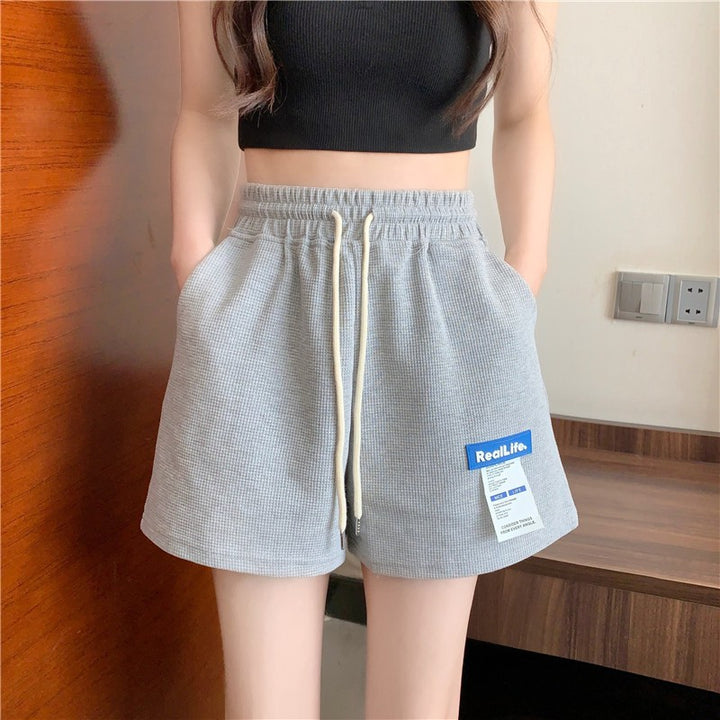 Femme Relaxed Fit Vaffelstrik Lounge Shorts Stilla
