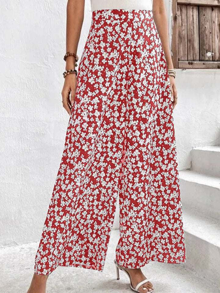 Dame Blomsterprint Løsskåret Culottes Stilla